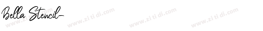 Bella Stencil字体转换